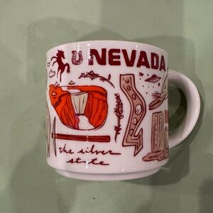 Nevada Souvenir Mug - White and Red Starbucks you are here series